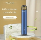 Nicotine originale Vape de 100% IGET Nova Replaceable Pod Recharged Battery 500Puffs 6%