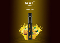 2021 saveurs jetables du stylo 9 de vape de nouvelle de la conception IGET du ROI 2600 cigarette de souffles