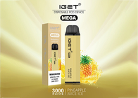 Les vapes jetables de MÉGA d'IGET 3000 souffles portent des fruits e-cigarette de saveurs vaporisateur de 10 ml