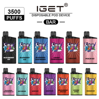 Souffles jetables de expédition rapides de la barre 3500 du dispositif IGET de Vape