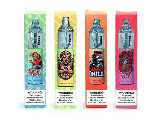 Contrôle Nic Salt Disposable Vape 1000mAh de flux d'air rechargeable