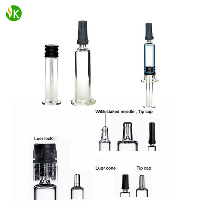 Delta en verre 8/9/10 de seringue d'huile du distillat CBD 1ml pour Vape