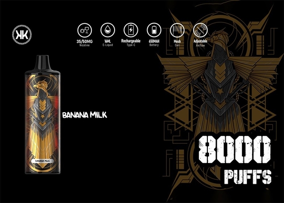 Vaporisateur jetable Pen Contain Energy Max de nicotine de 5% 8000 souffles Vape