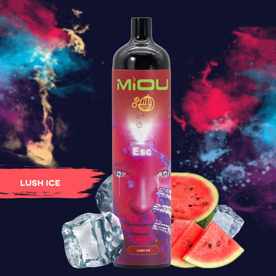 Lissez dispositif jetable de cosse de batterie de Vape 20ml de souffles de Miou 9000 de saveur le grand