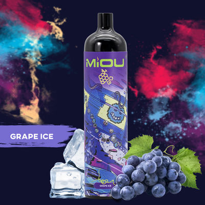 Lissez dispositif jetable de cosse de batterie de Vape 20ml de souffles de Miou 9000 de saveur le grand