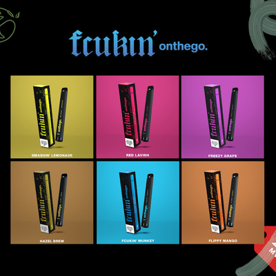 stylo jetable mince Fcukin Onthego de vaporisateur de la batterie 650mAh non rechargeable