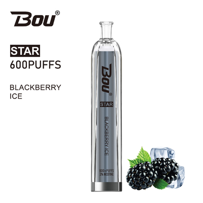 600 batterie de Vape BOU Star With 500mah de nicotine des souffles 2ml 2%