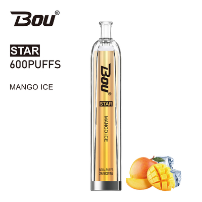 Nouveaux clopes Bou Star IGET Vape d'E 600 souffles avec la résistance 1.5ohm
