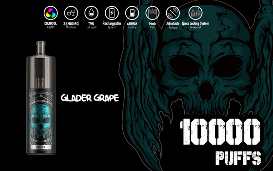 Kit jetable superbe de Vape de 10000 bouffées, KK Energy 17ml Liquid Epod Vape