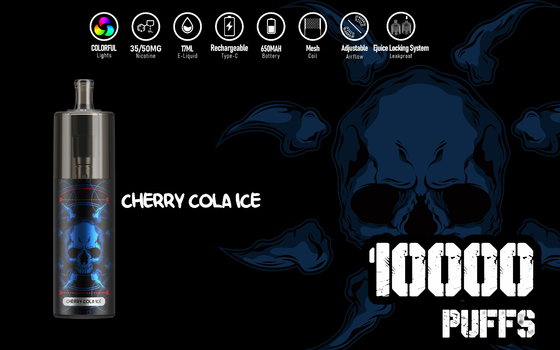 Visible Window Energy 10000 Puffs 17ml Liquide Epod Vape E Cig KK 10 Saveurs