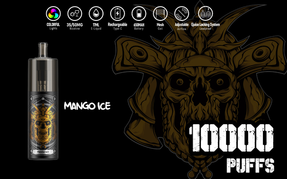 Visible Window Energy 10000 Puffs 17ml Liquide Epod Vape E Cig KK 10 Saveurs