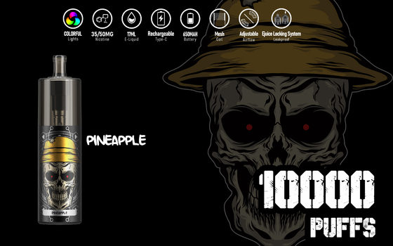 Énergie 10000 Bouffées 650mah Batterie Epod Vape E Cig KK 10 Saveurs