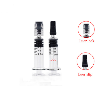 Capacité matérielle en verre des seringues 0.5ml 1ml 2.25ml de serrure de Luer de pyrex