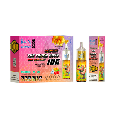 24 tornades 10K de RandM de saveurs soufflent Vape portatif rechargeable 850mAh