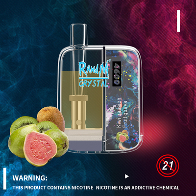 Le style RandM Crystal Disposable 4600 de haute couture souffle Vapes avec 12 saveurs 10ml