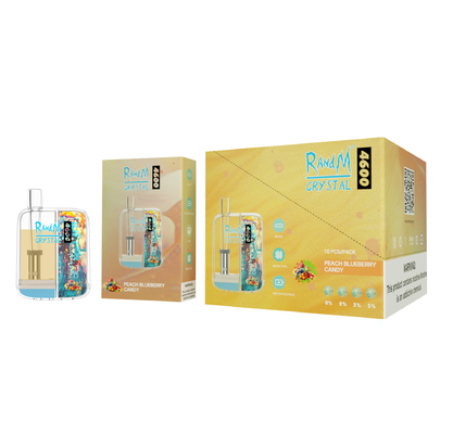 Souffles Vape de la meilleure qualité Pen Disposable Nic Salt du cristal 4600 de 10ML RandM 12 saveurs