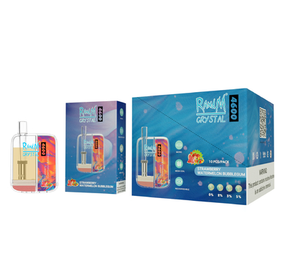 Souffles Vape de la meilleure qualité Pen Disposable Nic Salt du cristal 4600 de 10ML RandM 12 saveurs