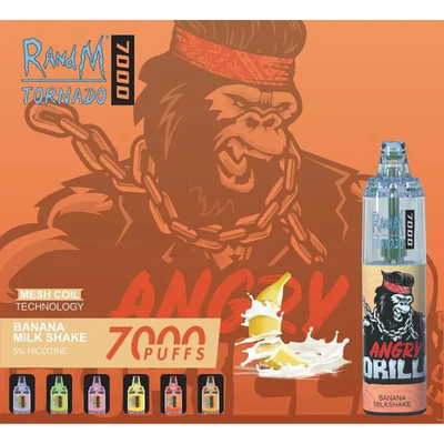 La tornade 7000 souffle des couleurs jetables du dispositif 45 de 14ml RandM Vape