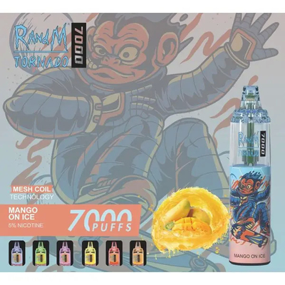 La tornade 7000 souffle des couleurs jetables du dispositif 45 de 14ml RandM Vape