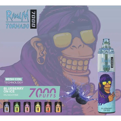 Fumot RandM Tornado 53 saveurs 5% de nicotine Vape Pen jetable 850 mAh 8000 bouffées 14 ml