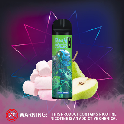 La tornade de RandM 16 ml a mélangé le stylo jetable de clope des souffles E de la cosse 8000 de Vape de fruit