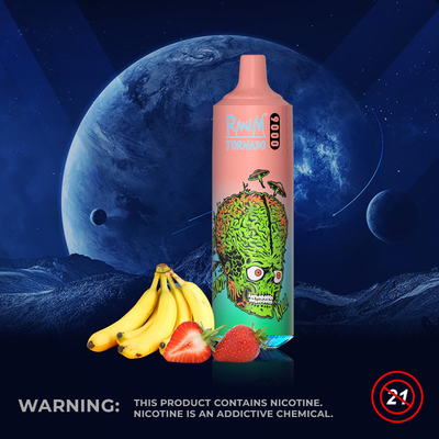 La cosse plate Vape de RandM de liquide du souffle E de la tornade 9000 parquent le stylo luxuriant de vaporisateur de glace de 18 ml
