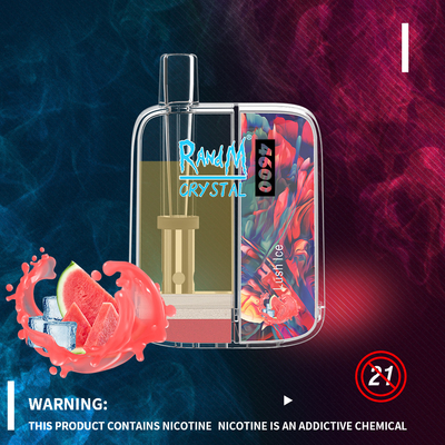 Vaporisateur portatif de la meilleure qualité jetable des souffles 10ML du cristal 4600 de Vape RandM de boîte mince
