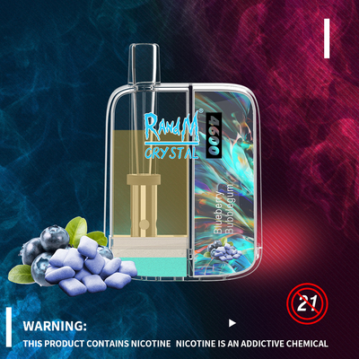 Vaporisateur portatif de la meilleure qualité jetable des souffles 10ML du cristal 4600 de Vape RandM de boîte mince