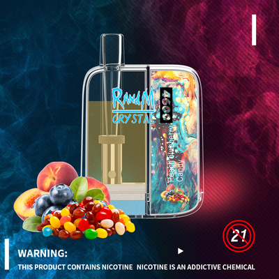 Vaporisateur portatif de la meilleure qualité jetable des souffles 10ML du cristal 4600 de Vape RandM de boîte mince