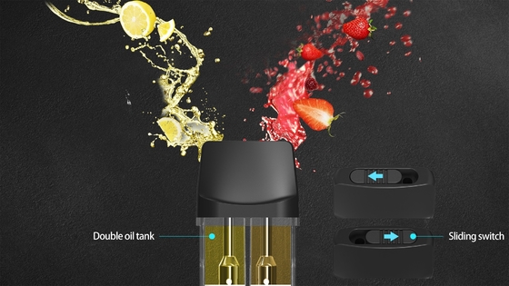 Cartouche de stylo à vapotage jetable de 2 ml 2 en 1 appareil à deux saveurs avec chargeur de type C