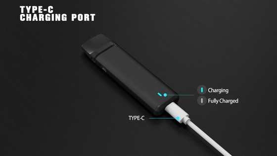 Cartouche de stylo à vapotage jetable de 2 ml 2 en 1 appareil à deux saveurs avec chargeur de type C