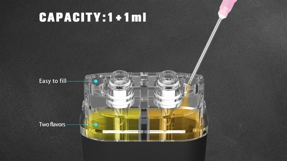 Cartouche de stylo à vapotage jetable de 2 ml 2 en 1 appareil à deux saveurs avec chargeur de type C