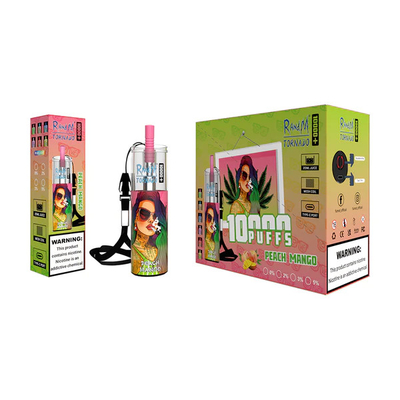 5% de nicotine 20 ml capacité liquide jus de glace de fruits savoureux 14 saveurs fumée tornade 10000 bouffées plus vapotage jetable