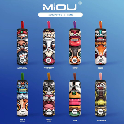 650ml Vape jetable Miou 6000 souffles en stock