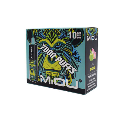Miou de vente chaud 7000 souffle E-clope jetable portatif Vape de nicotine de 5%