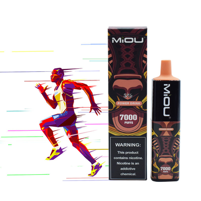 Miou de vente chaud 7000 souffle E-clope jetable portatif Vape de nicotine de 5%