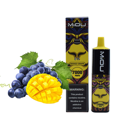 Miou de vente chaud 7000 souffle E-clope jetable portatif Vape de nicotine de 5%