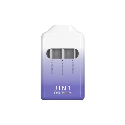 Dernière nouvelle arrivée 3 en 1 cartouche de vapotage de poudre jetable de 3 ml avec port de charge micro USB
