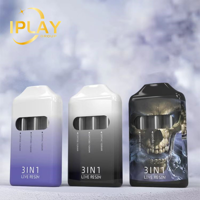 Dernière nouvelle arrivée 3 en 1 cartouche de vapotage de poudre jetable de 3 ml avec port de charge micro USB