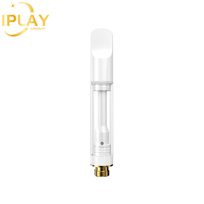 Cartouche d' huile en gros de CBD THC D8 Circonia rond plat Post 0,5 ml Cartouche de 1 ml