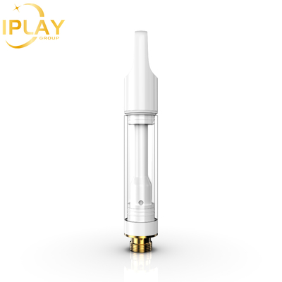 Cartouche d' huile en gros de CBD THC D8 Circonia rond plat Post 0,5 ml Cartouche de 1 ml