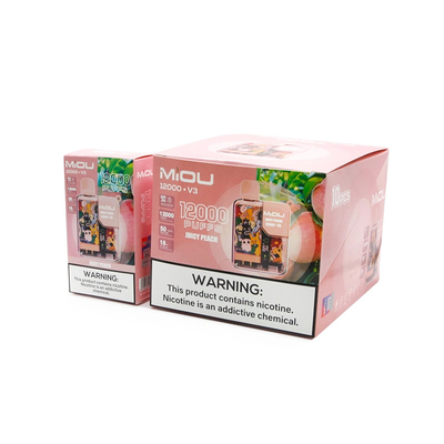 Vente à chaud Miou V3 20 saveurs Vape à usage unique Écran 12000 bouffées de nicotine E Cig Vape