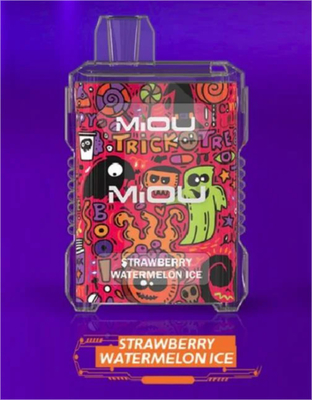 Miou Box E CIGS Mesh Coil 15ml E Liquide Vapor jetable 8000 Puffs 650mAh Rechargeable 10 saveurs