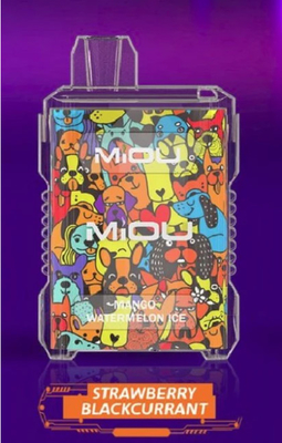 Miou Box E CIGS Mesh Coil 15ml E Liquide Vapor jetable 8000 Puffs 650mAh Rechargeable 10 saveurs