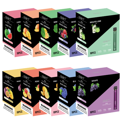 Le xxl 100% 1800 originaux d'Iget d'usine de la Chine directement souffle stylo jetable de vape