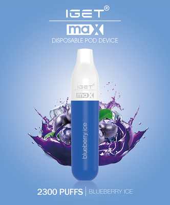 Souffles jetables de expédition rapides du stylo IGET max 2300 de Vape 16 saveurs disponibles