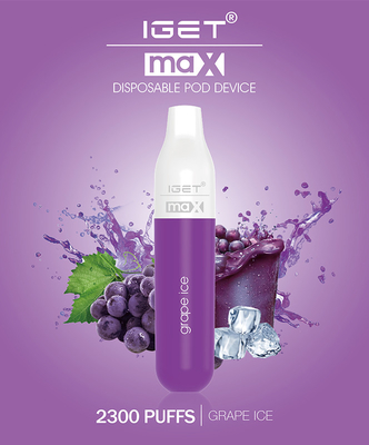 Souffles jetables de expédition rapides du stylo IGET max 2300 de Vape 16 saveurs disponibles