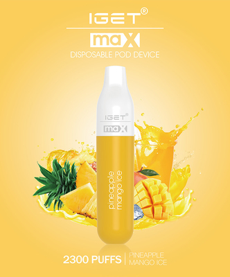 Souffles jetables de expédition rapides du stylo IGET max 2300 de Vape 16 saveurs disponibles