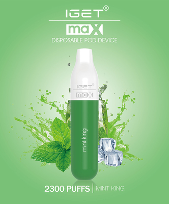Souffles jetables de expédition rapides du stylo IGET max 2300 de Vape 16 saveurs disponibles