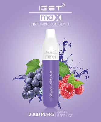 Souffles jetables de expédition rapides du stylo IGET max 2300 de Vape 16 saveurs disponibles